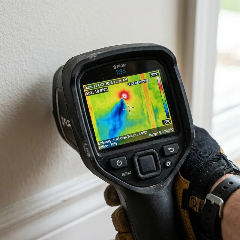 Subfloor moisture inspection